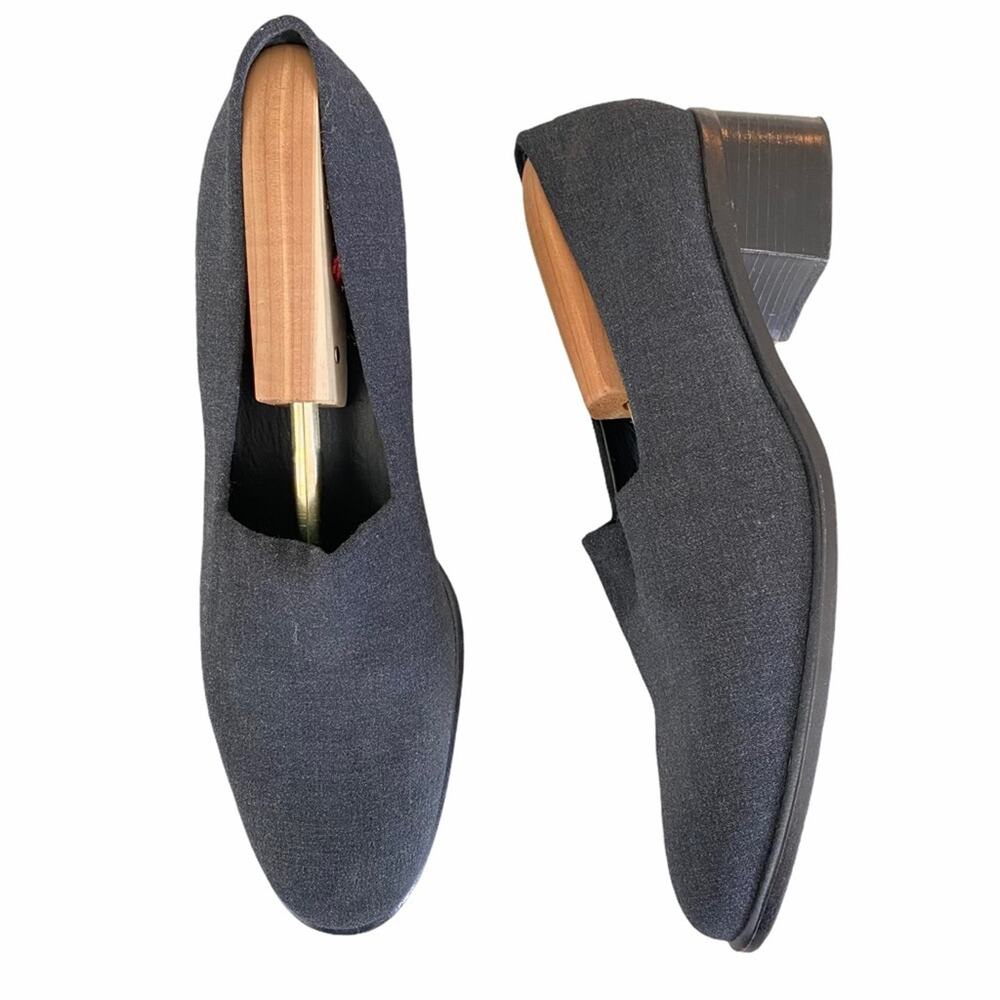 Vintage Lauren Ralph Lauren Fabric Slip On Heeled Loafer